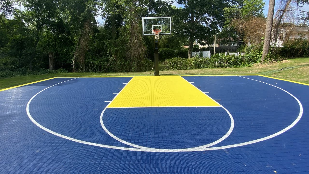 Custom Logos with ZSFloor Tech Basketball Tiles for Home Courts